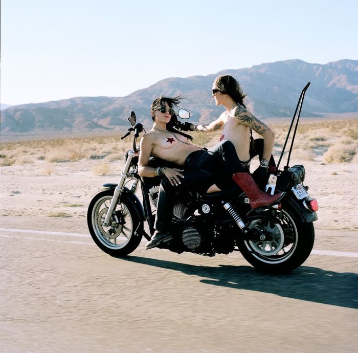 Girls on a motorcycle in Surakarta