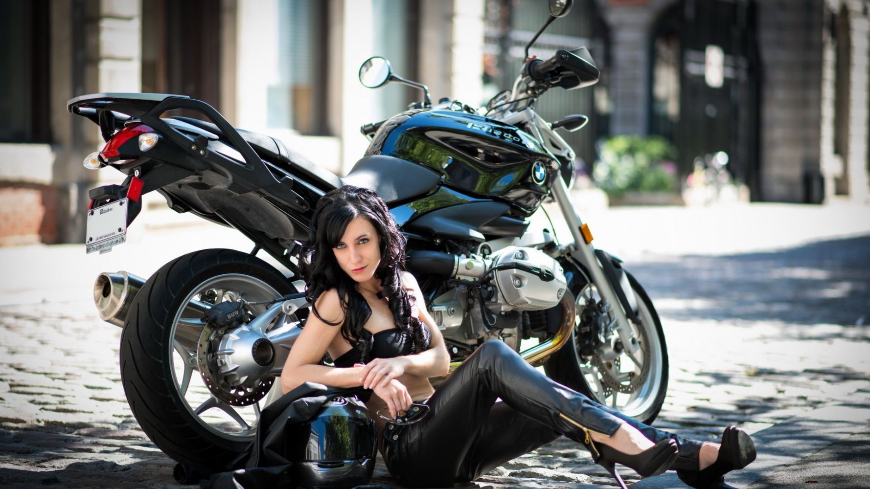 European women on bikes in Surakarta